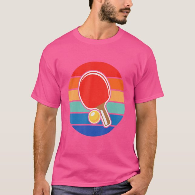 Retro Vintag Pong Pong Player T-Shirt (Vorderseite)