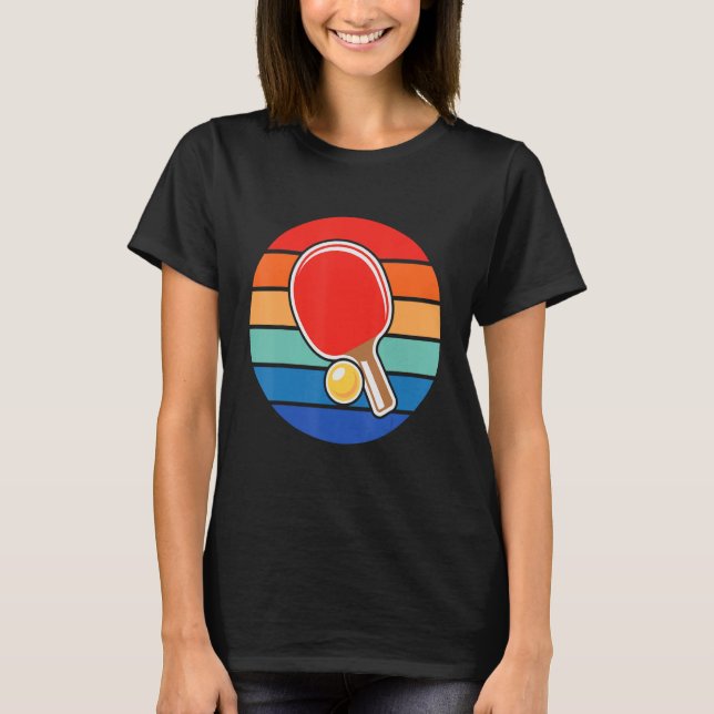 Retro Vintag Pong Pong Player T-Shirt (Vorderseite)