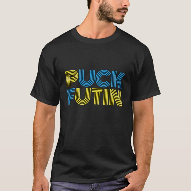 Retro Vintag Puck Futin Game Day T-Shirt (Vorderseite)