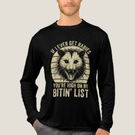 Retro Vintag Rabies Raccoon Sarcastic Spaß Tri-Blend Shirt
