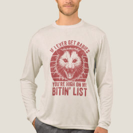 Retro Vintag Rabies Raccoon Sarcastic Spaß Tri-Blend Shirt