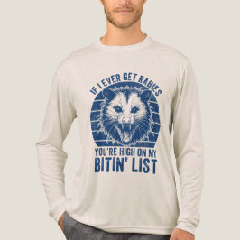 Retro Vintag Rabies Raccoon Sarcastic Spaß Tri-Blend Shirt