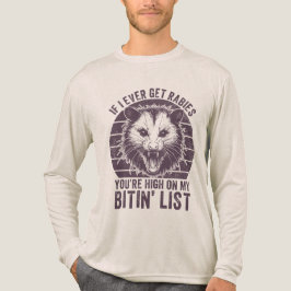 Retro Vintag Rabies Raccoon Sarcastic Spaß Tri-Blend Shirt