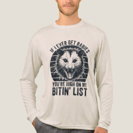 Retro Vintag Rabies Raccoon Sarcastic Spaß Tri-Blend Shirt