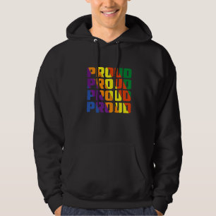 Retro Vintag Rainbow Gay Proud Vater Lgbt Pride Aw Hoodie