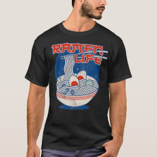 Retro Vintag Ramen Life Japanische Küche Fanatic T-Shirt