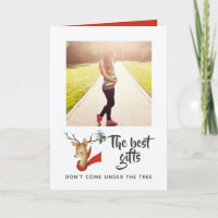 Retro Vintag Rentier Weihnachtsbaby erwartet