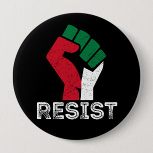 Retro Vintag Resist Palestine flag Freedom Button