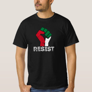 Retro Vintag Resist Palestine flag Freedom T-Shirt