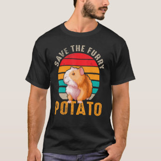 Retro Vintag Rettete das Guinea-Schweinefleisch vo T-Shirt