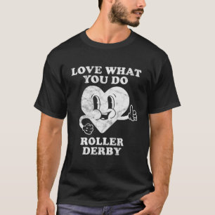 Retro Vintag Roller Derby Lover T-Shirt