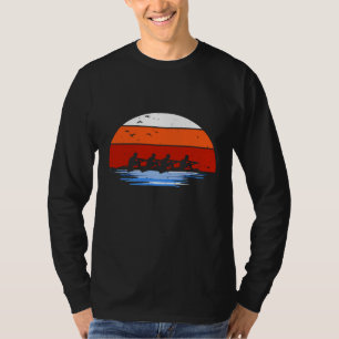 Retro Vintag Rowing Crew Watersports Rower Team T-Shirt