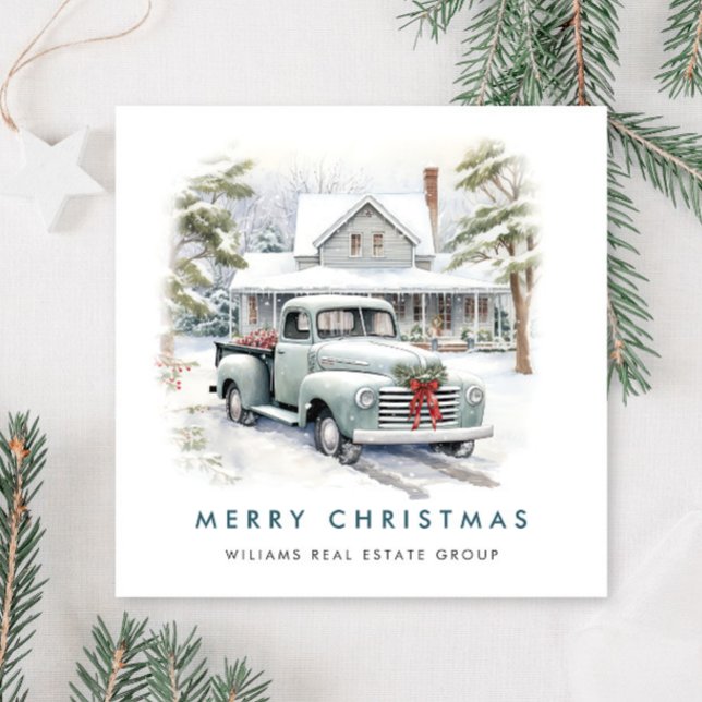 Retro Vintag Sage Farm LKW Weihnachten Unternehmen (Von Creator hochgeladen)