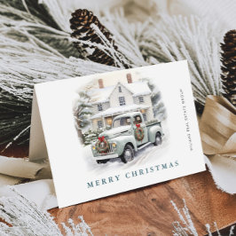 Retro Vintag Sage Farm LKW Weihnachten Unternehmen