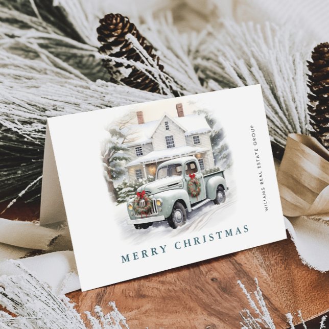 Retro Vintag Sage Farm LKW Weihnachten Unternehmen (Von Creator hochgeladen)