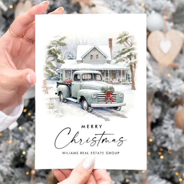 Retro Vintag Sage Farm LKW Weihnachten Unternehmen (Von Creator hochgeladen)