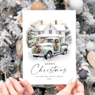 Retro Vintag Sage Farm LKW Weihnachten Unternehmen