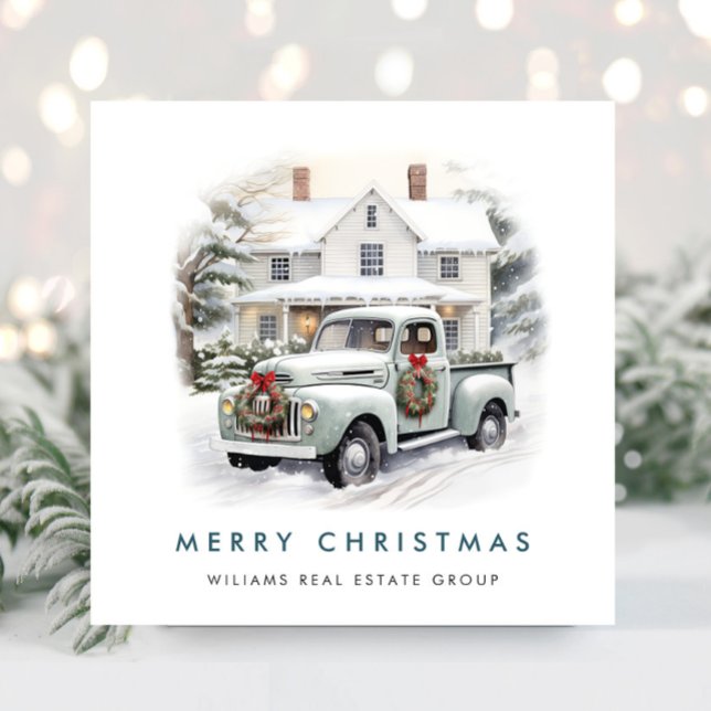 Retro Vintag Sage Farm LKW Weihnachten Unternehmen (Von Creator hochgeladen)