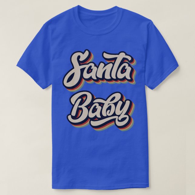 Retro Vintag Santa Baby T-Shirt (Design vorne)
