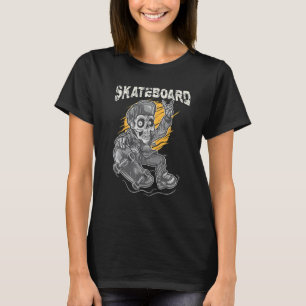 Retro Vintag Santa Cruz Skate Skateboard Skull T-Shirt