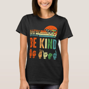 Retro Vintag Seien Sie eine Art Autismus Zeichensp T-Shirt
