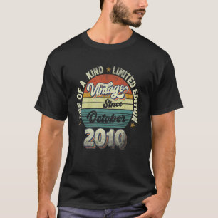 Retro Vintag seit Oktober 2010 12. Geburtstag 12 T-Shirt