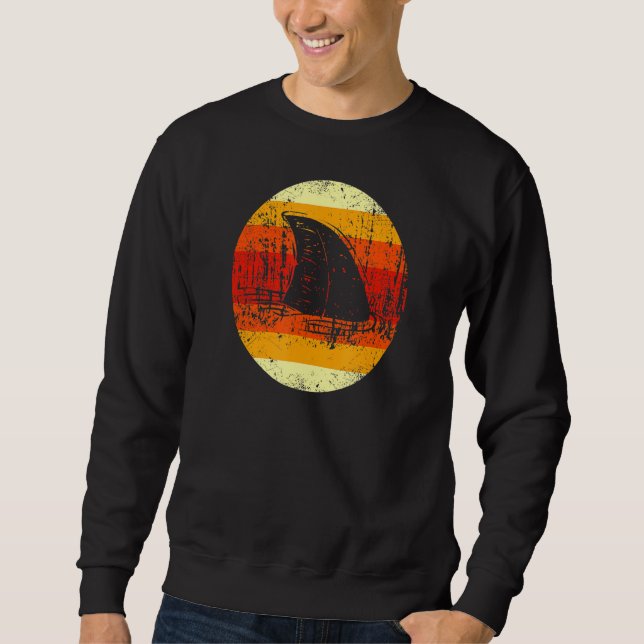 Retro Vintag Shark Fin - Hai Sweatshirt (Vorderseite)
