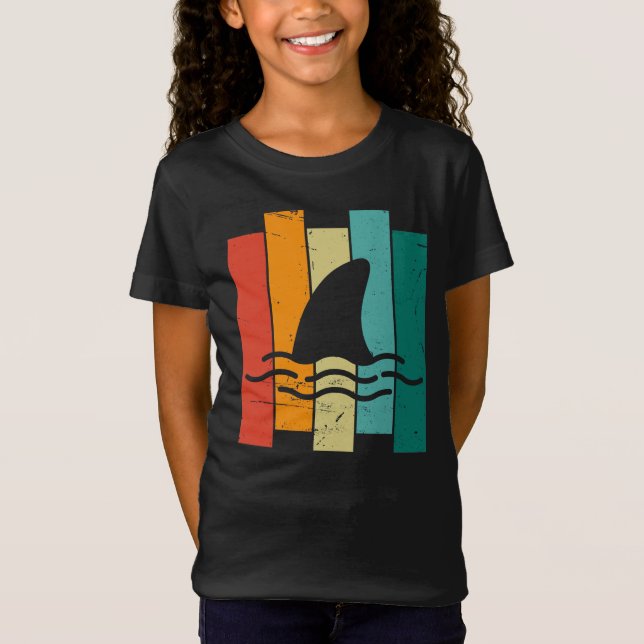 Retro Vintag Shark Fin T-Shirt (Vorderseite)