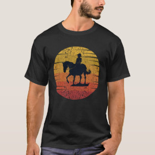 Retro Vintag Sour Beautifull Reiten Girl T-Shirt