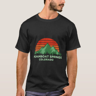 Retro Vintag Steamboat Springs Design Colorado Gi T-Shirt
