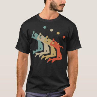Retro Vintag Style Beach Volleyball Player Surfboa T-Shirt