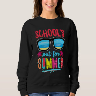 Retro Vintag Style Summer Dress School's Out for Sweatshirt