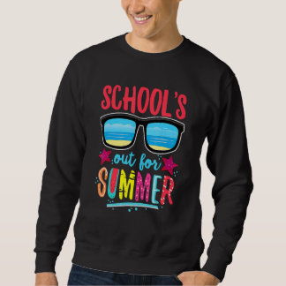 Retro Vintag Style Summer Dress School's Out for Sweatshirt