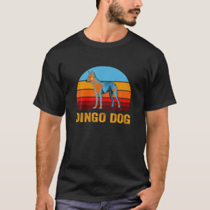 Retro Vintag Style Sunset Dingo Dog T-Shirt