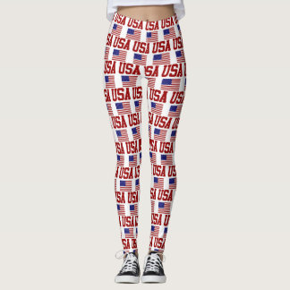 RETRO VINTAG STYLE USA LEGGINGS