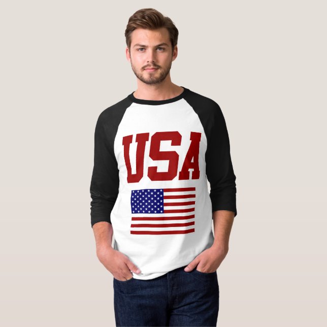 RETRO VINTAG STYLE USA SHIRT (Vorne ganz)