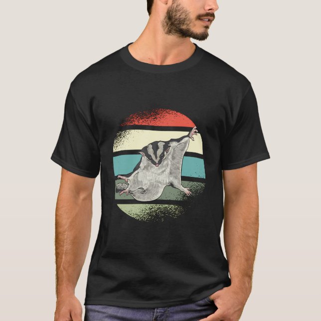 Retro Vintag Sugar Glider T-Shirt (Vorderseite)