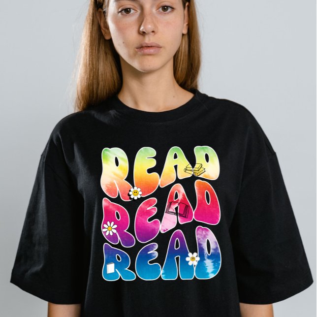 Retro Vintag Summer Reading Tri-Blend Shirt (Von Creator hochgeladen)