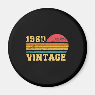 Retro Vintag Sunset 1960 Geburtstag Magnet