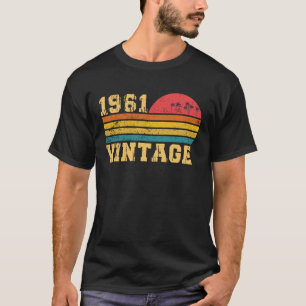 Retro Vintag Sunset 1961 Geburtstag T-Shirt