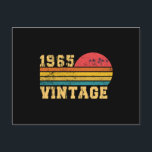 Retro Vintag Sunset 1965 Geburtstag Postkarte<br><div class="desc">Retro Vintag Sunset 1965 Geburtstag</div>