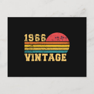 Retro Vintag Sunset 1966 Geburtstag Postkarte