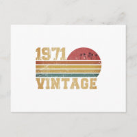 Retro Vintag Sunset 1971 Geburtstag