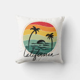 Retro Vintag Sunset California Style Kissen