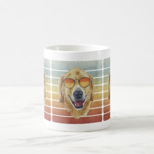 Retro Vintag Sunset Golden Retriever Pet Mama Vate Kaffeetasse