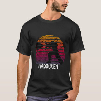 Retro Vintag Sunset Hadouken Kämpfer gestört G T-Shirt