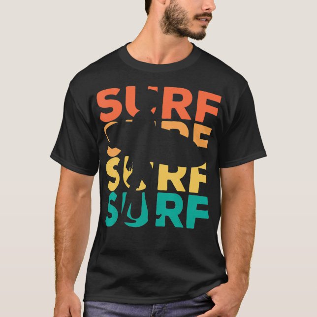 Retro Vintag Surfgeschenk für Surfer T-Shirt (Vorderseite)