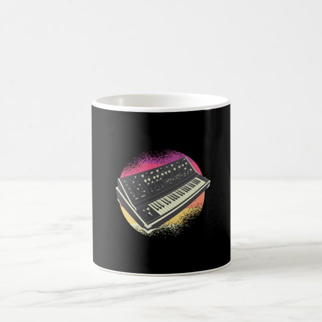 Retro Vintag Synthesizer Kaffeetasse (Mittel)