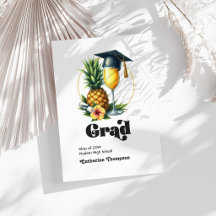 Retro Vintag Tropical Brunch Abschluss Foto