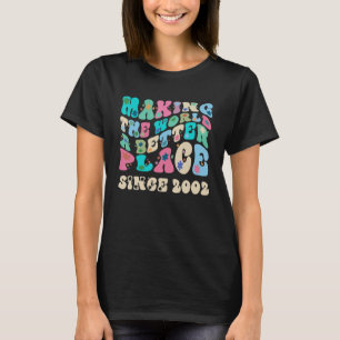 Retro Vintag, um die Welt seit T-Shirt